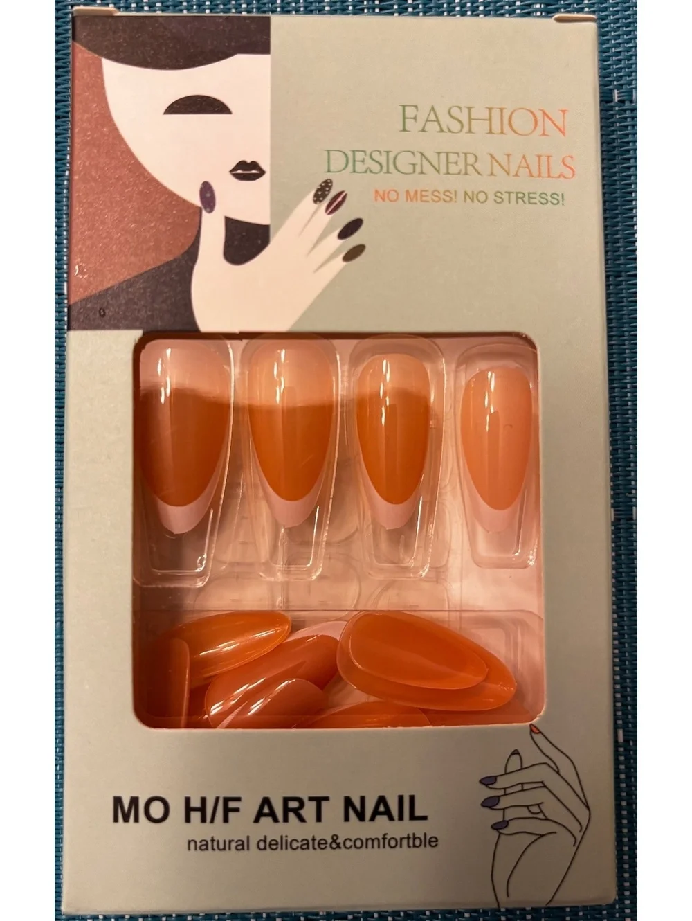 MO H/F Art Nails Press On Nails Assorted Styles 11 Packs 24 Pieces in Each Pack